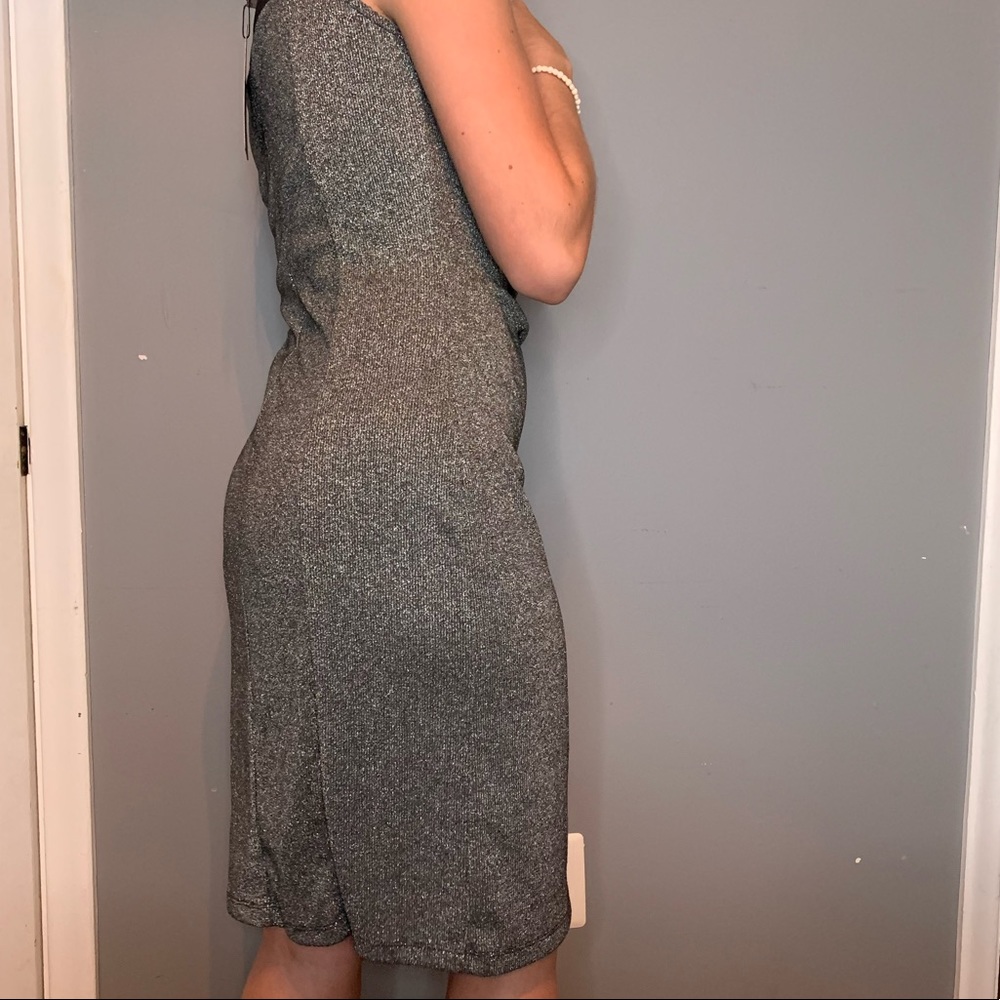 black/silver cocktail dress (NWT) - Picture 4 of 7